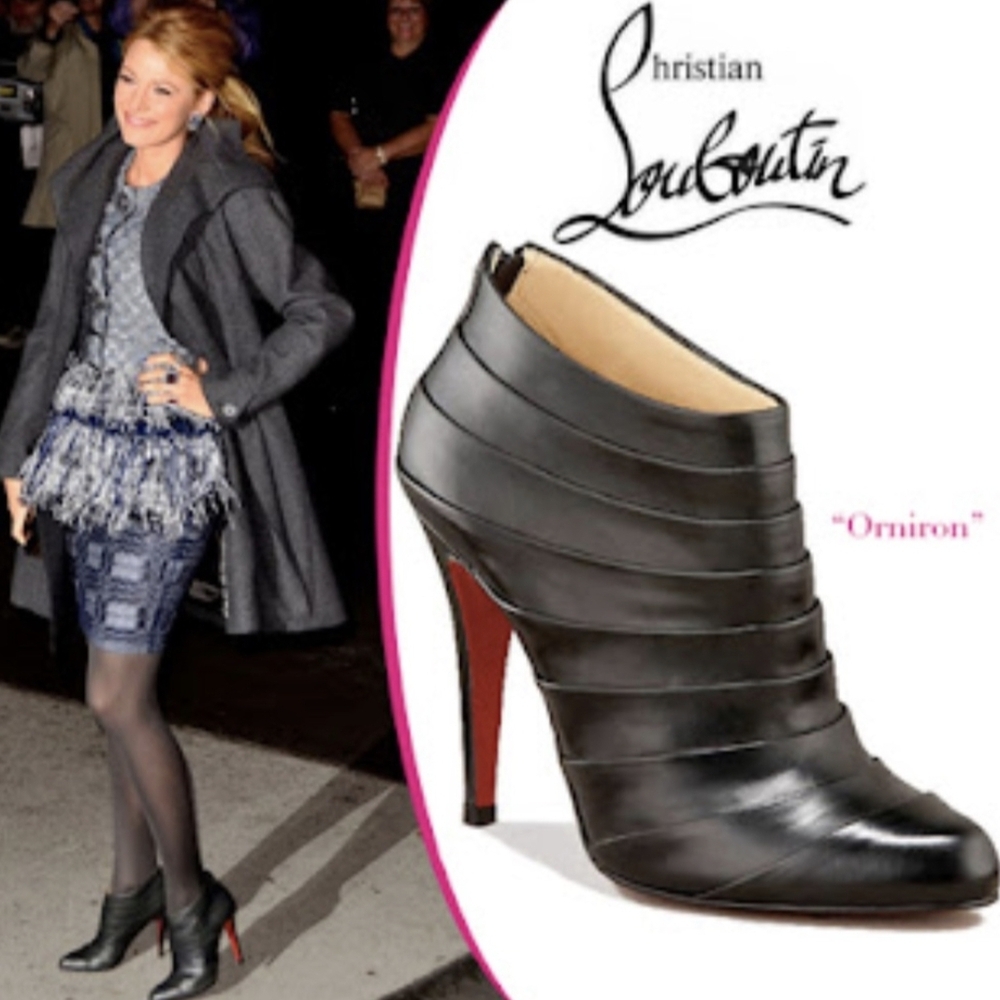 Christian Louboutin Black Ankle Boots 37.5